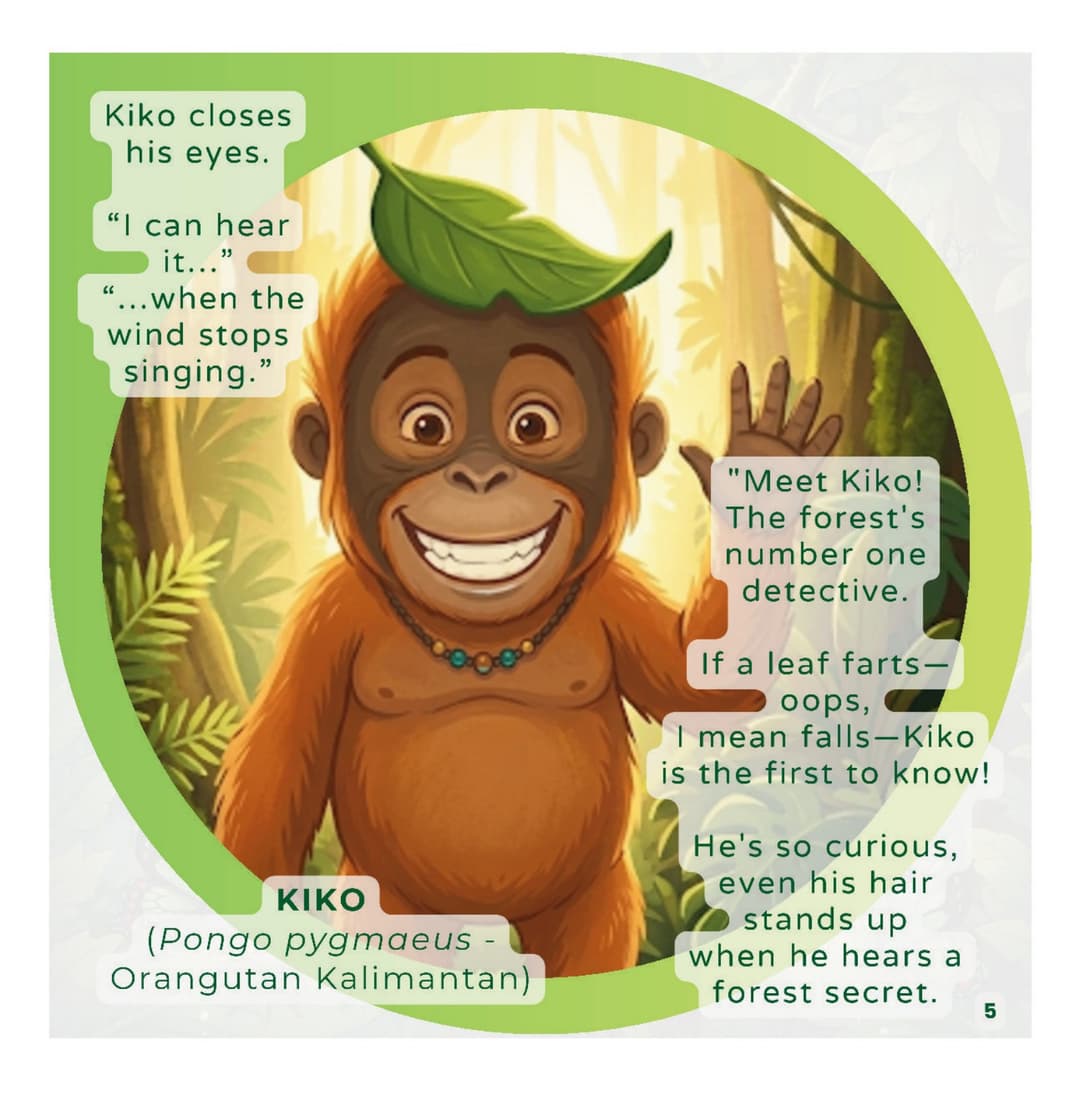 Kiko si orangutan, karakter utama EKOPLOERS