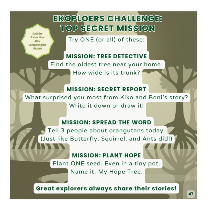 Interactive activity page from the EKOPLOERS book