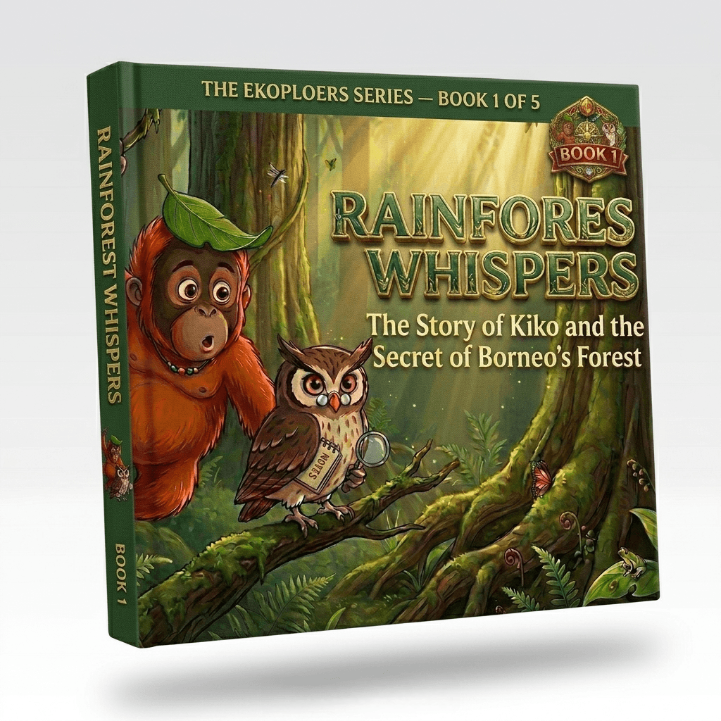 EKOPLOERS Book 1 Rainforest Whispers English edition mockup