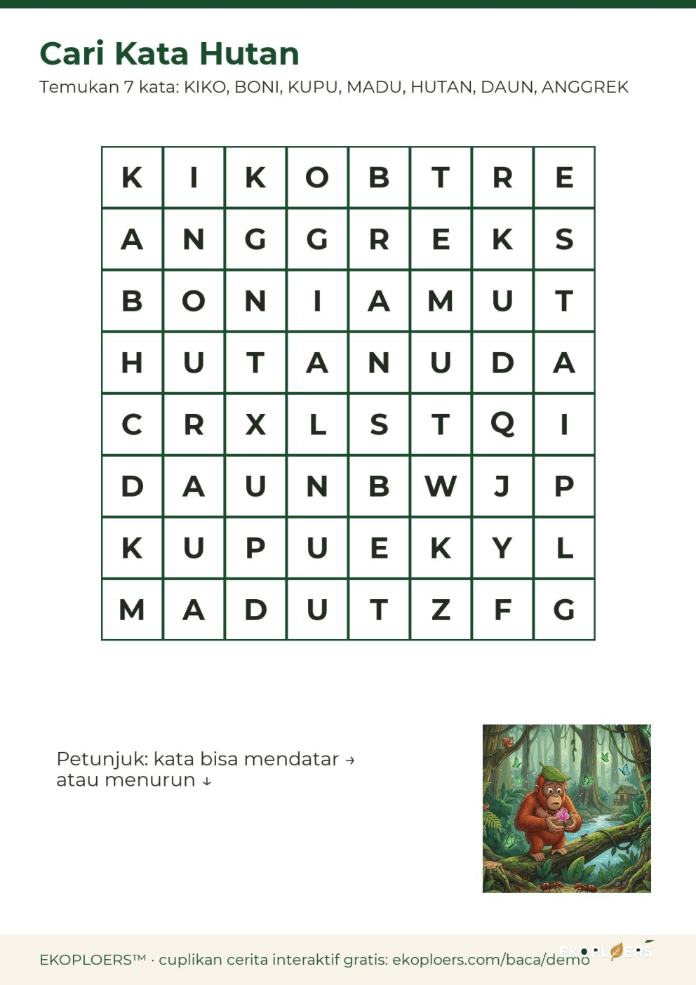 Forest word search